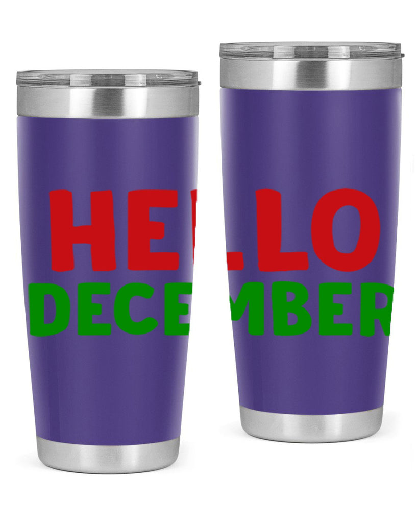 Hello December 158#- winter- Tumbler