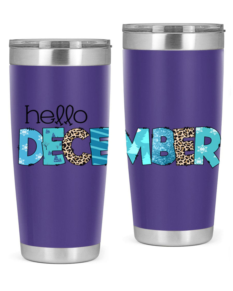 Hello December 187#- winter- Tumbler