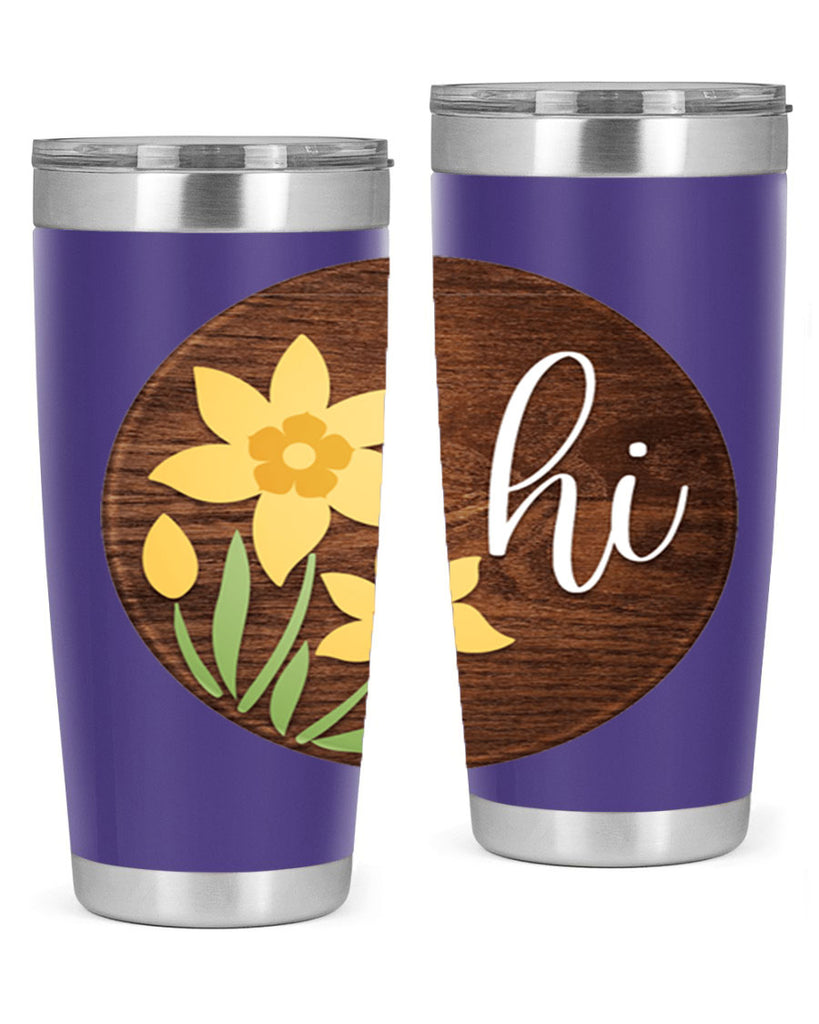 Hi daffodil flower Mockup235#- spring- Tumbler