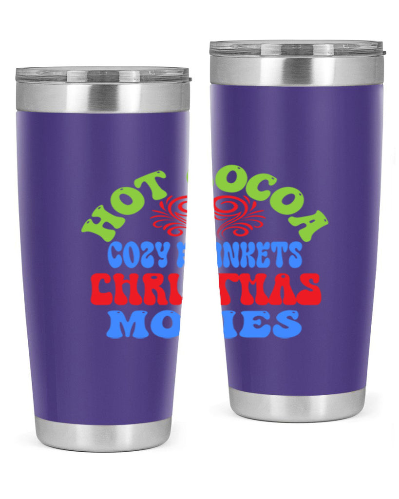 Hot cocoa cozy blankets christmas movies 210#- winter- Tumbler