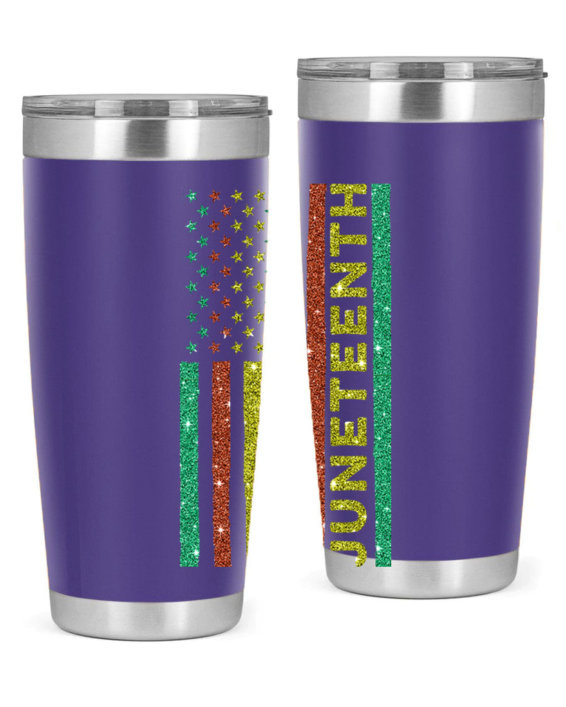 Juneteenth Freedom Day Afro Usa Flag Png 23#- Juneteenth- tumbler