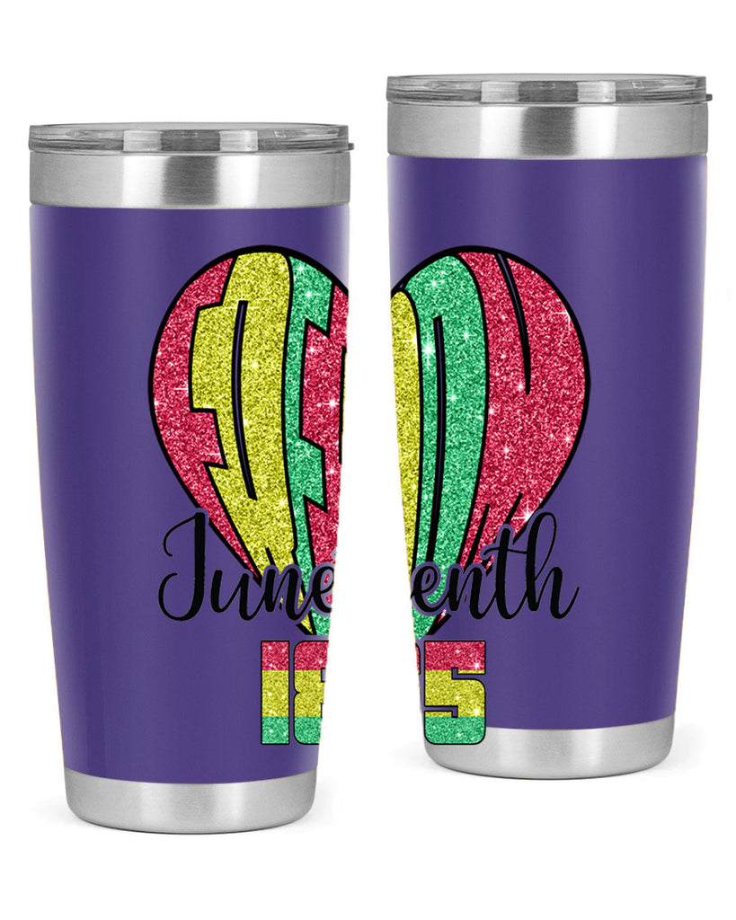 Juneteenth Since 1865 Heart 20#- Juneteenth- tumbler