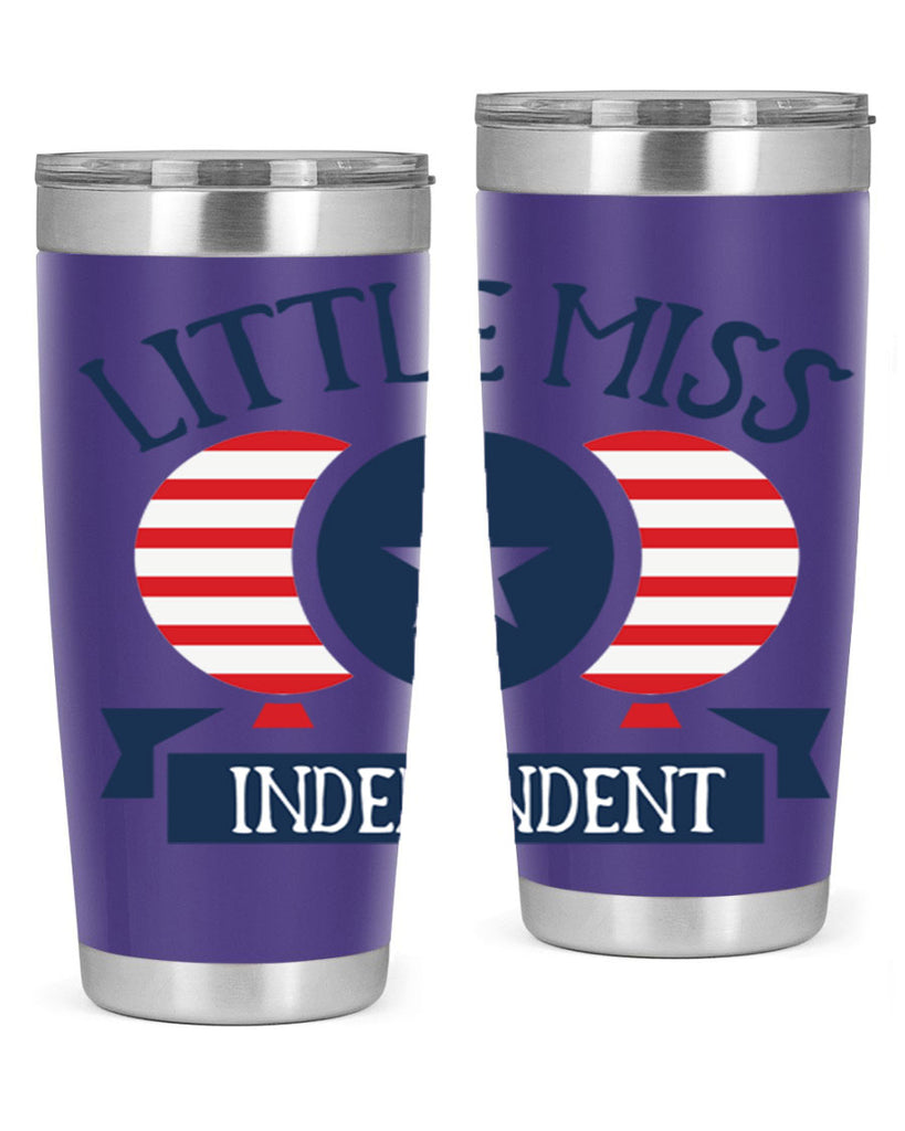 Little miss independent Style 80#- Fourt Of July- Tumbler