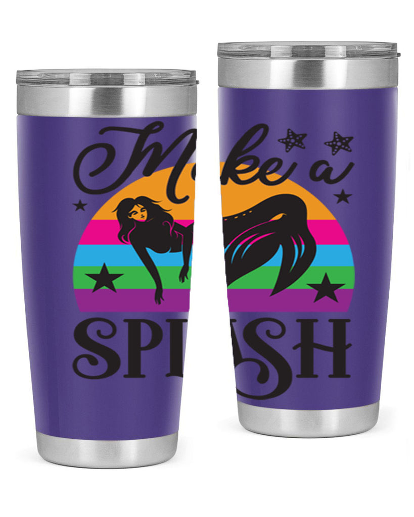 Make a splash 313#- mermaid- Tumbler
