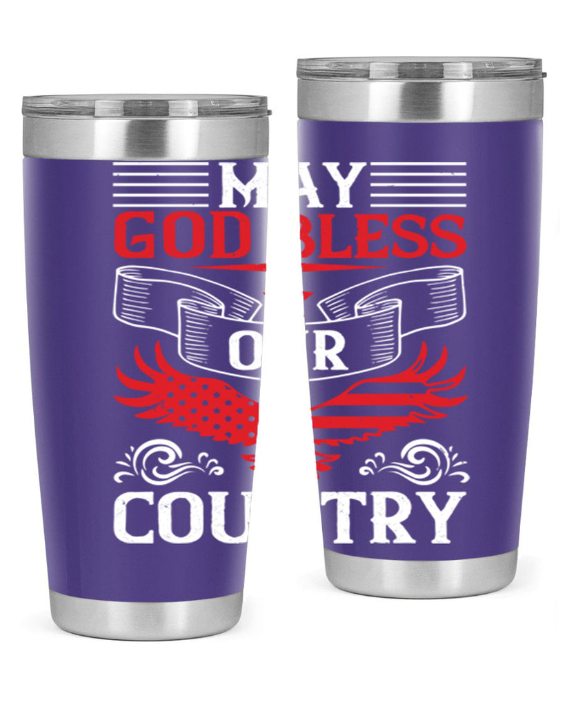 May God bless our country Style 133#- Fourt Of July- Tumbler