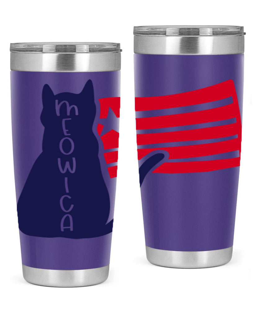 Meowica Style 166#- Fourt Of July- Tumbler
