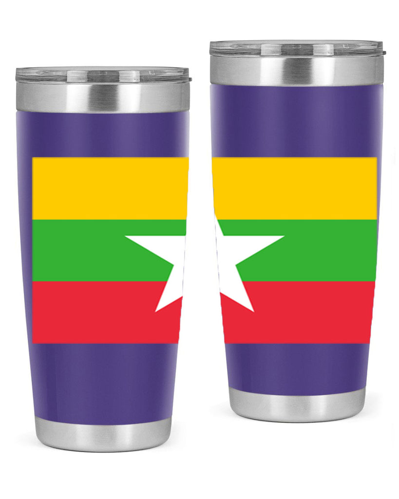Myanmar 79#- world flags- Tumbler