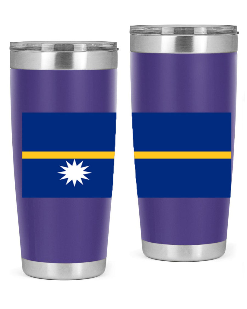 Nauru 77#- world flags- Tumbler