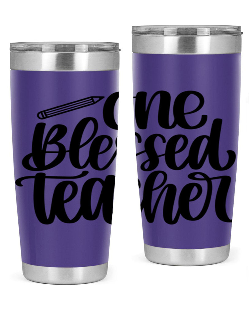 One Blessed Teacher Style 62#- teacher- tumbler