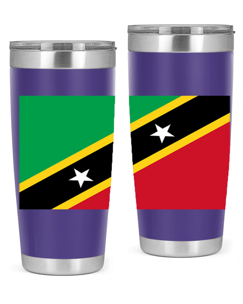 Saint Kitts and Nevis 52#- world flags- Tumbler