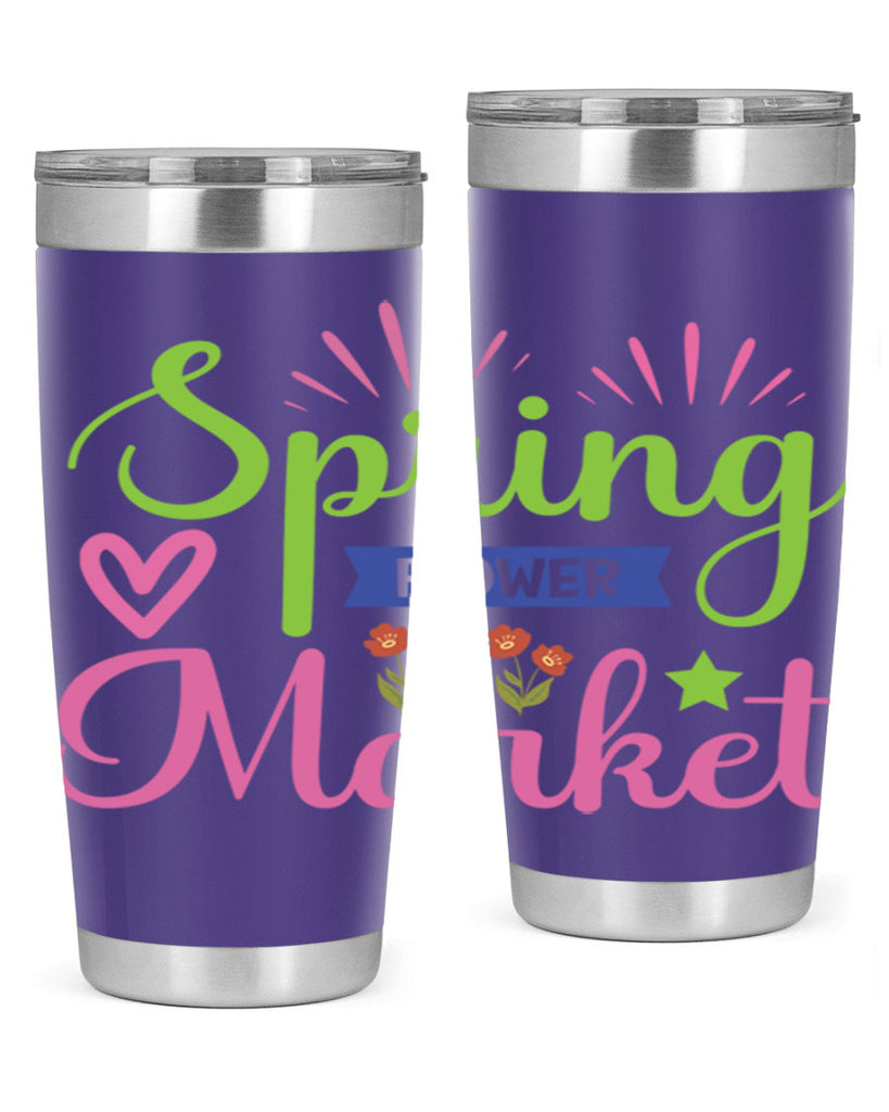 Spring Flower Market  487#- spring- Tumbler