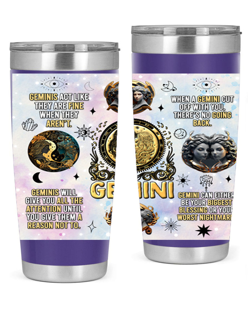 StraightGemini 472#- zodiac- Tumbler