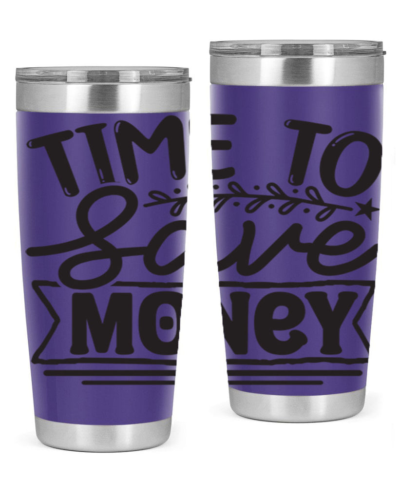 Time to save money 414#- winter- Tumbler
