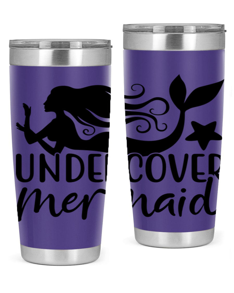 Undercover mermaid 657#- mermaid- Tumbler