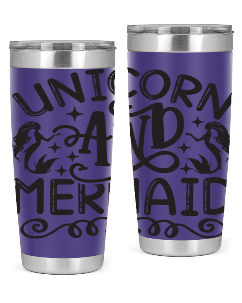 Unicorn and mermaid 660#- mermaid- Tumbler