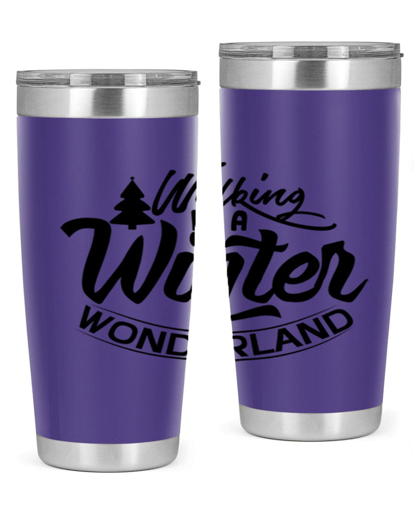 Walking In A Winter Wonderland 435#- winter- Tumbler