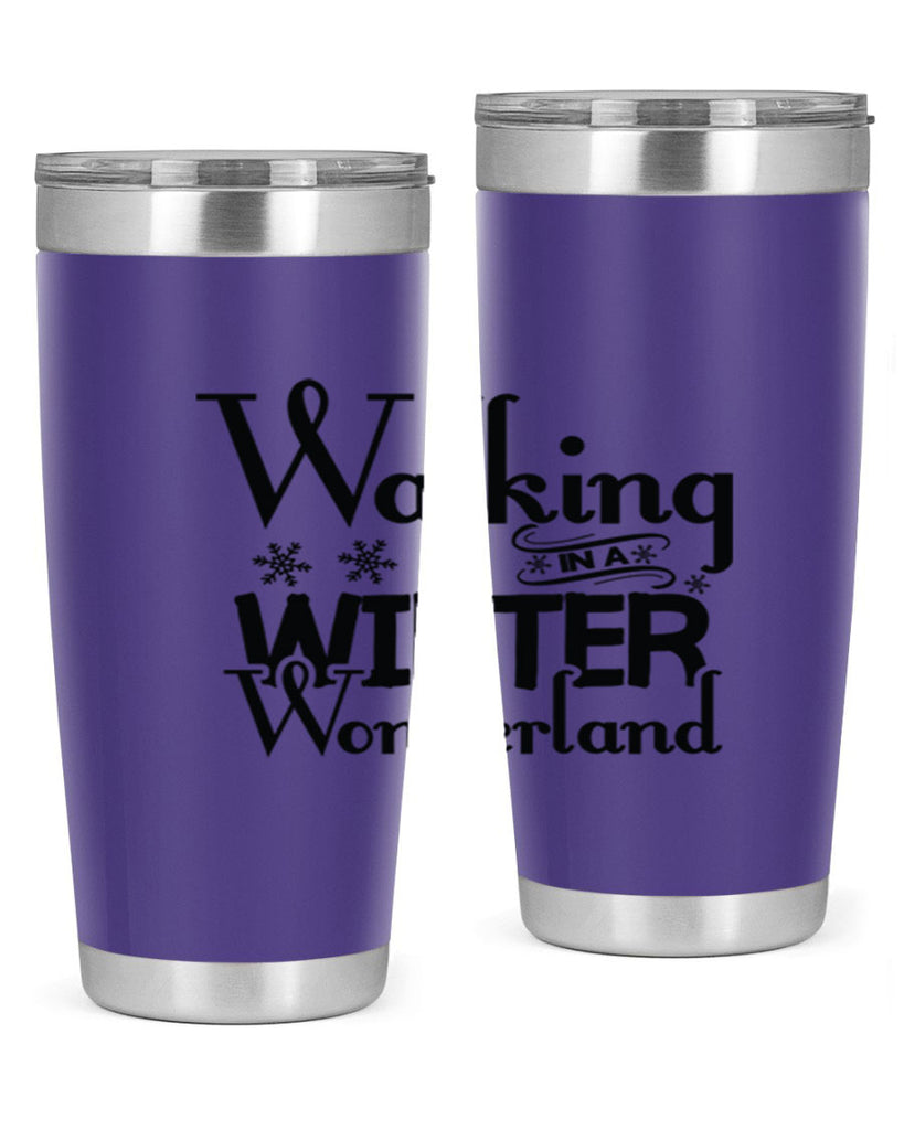 Walking in a Winter Wonderland 437#- winter- Tumbler