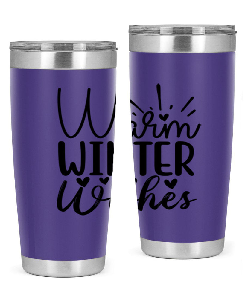 Warm Winter Wishes 454#- winter- Tumbler