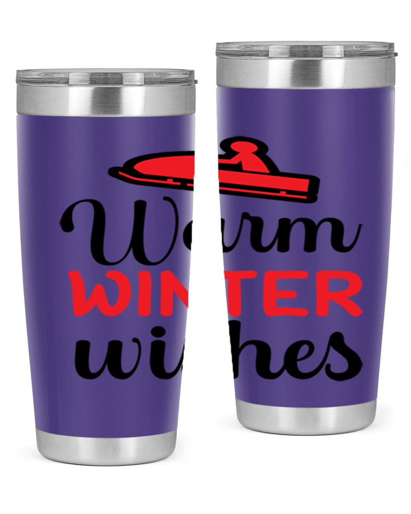 Warm winter wishes 452#- winter- Tumbler