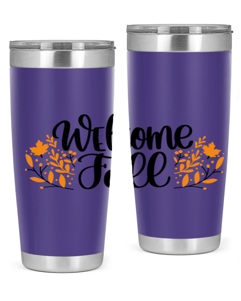 Welcome Fall 515#- fall- Tumbler