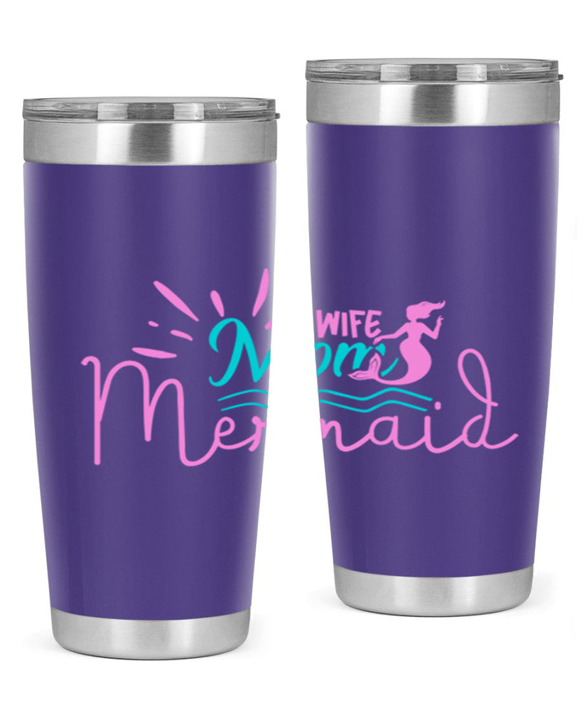Wife Mom Mermaid 672#- mermaid- Tumbler