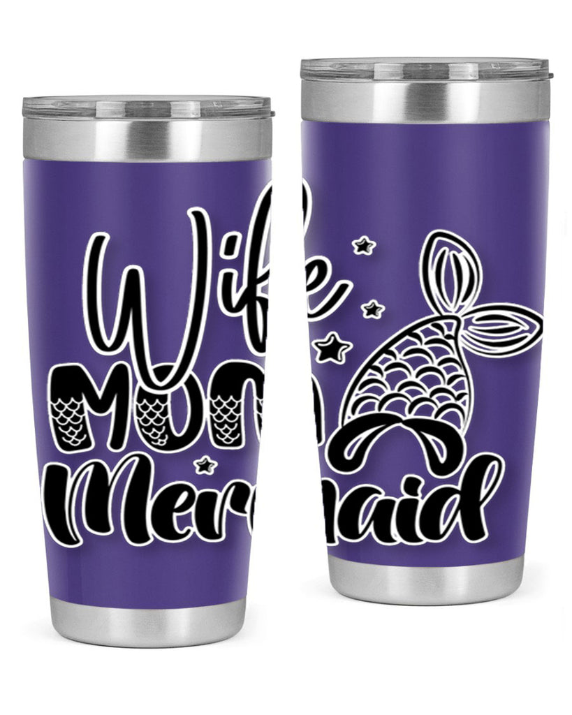 Wife Mom Mermaid 675#- mermaid- Tumbler