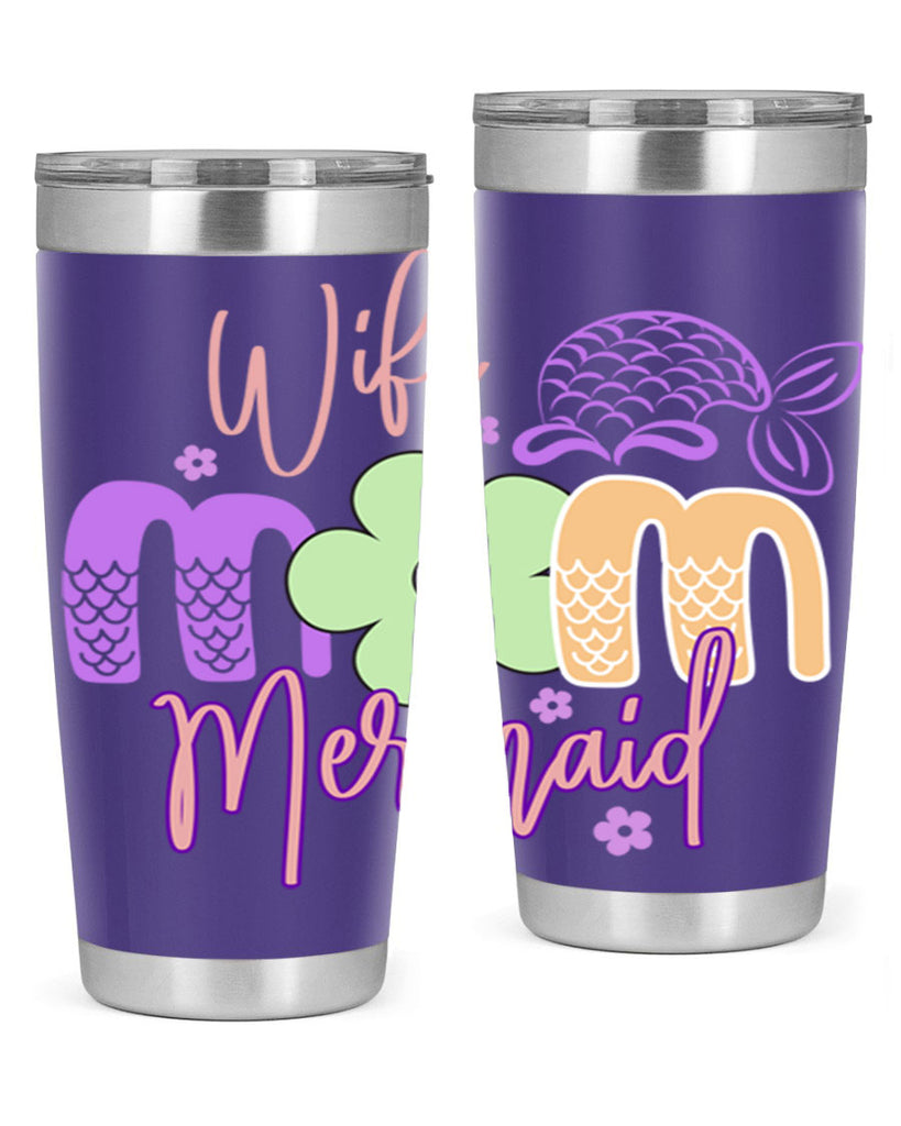Wife Mom Mermaid 677#- mermaid- Tumbler