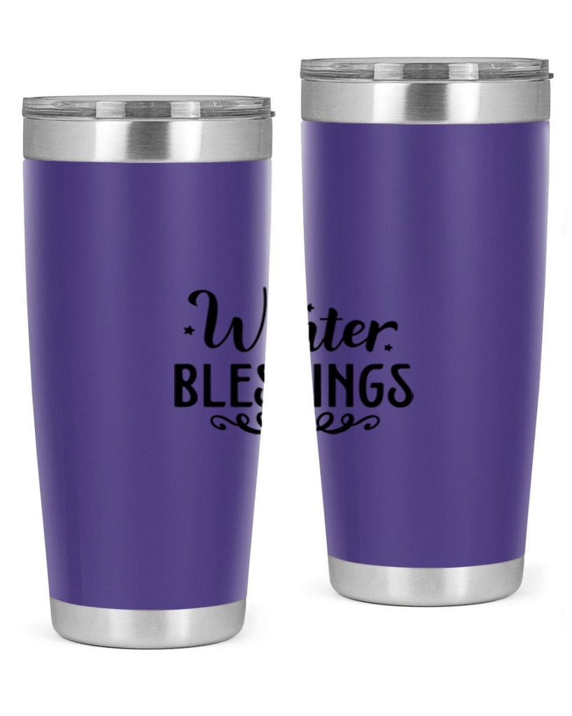 Winter Blessings 490#- winter- Tumbler