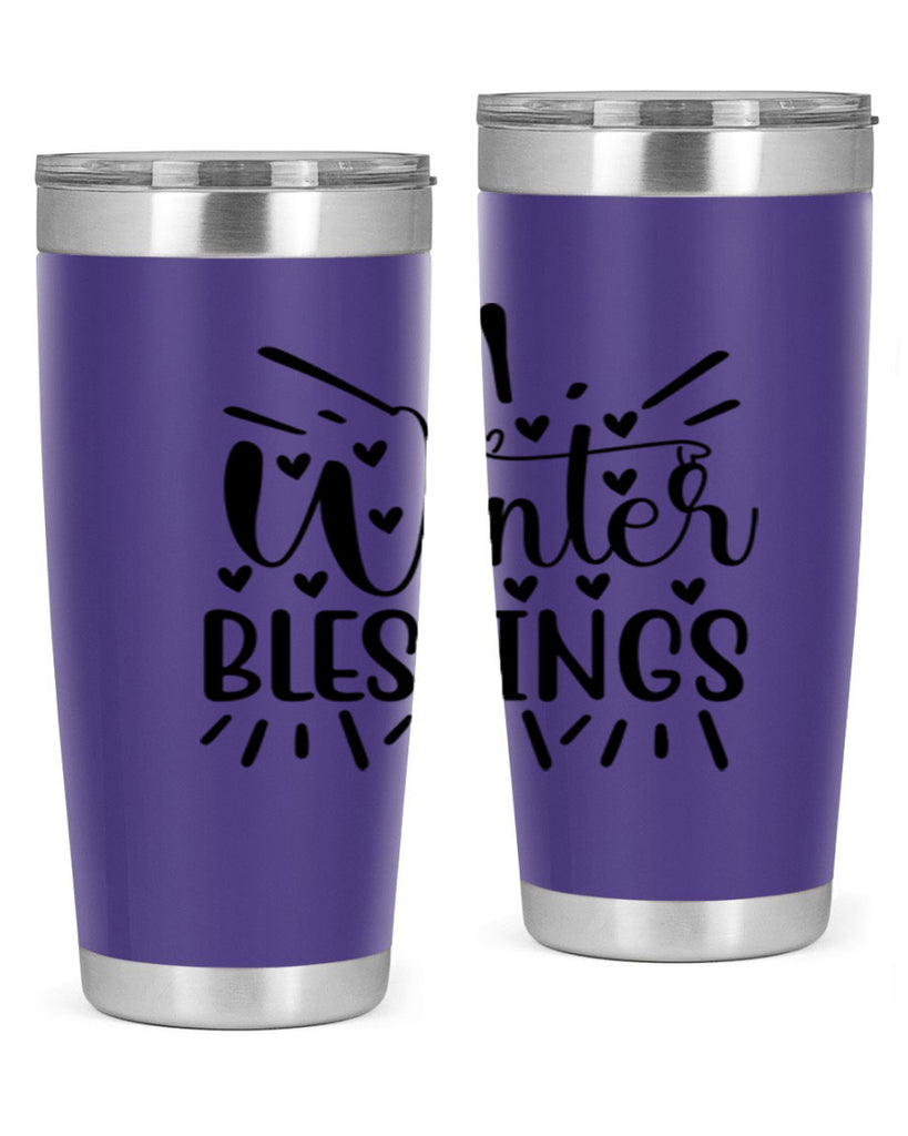 Winter Blessings 491#- winter- Tumbler