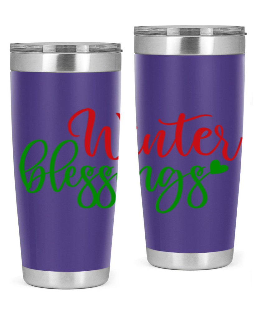 Winter Blessings 492#- winter- Tumbler