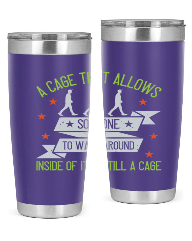 a cage that allows someone to walk around inside of it is still a cage 99#- walking- Tumbler