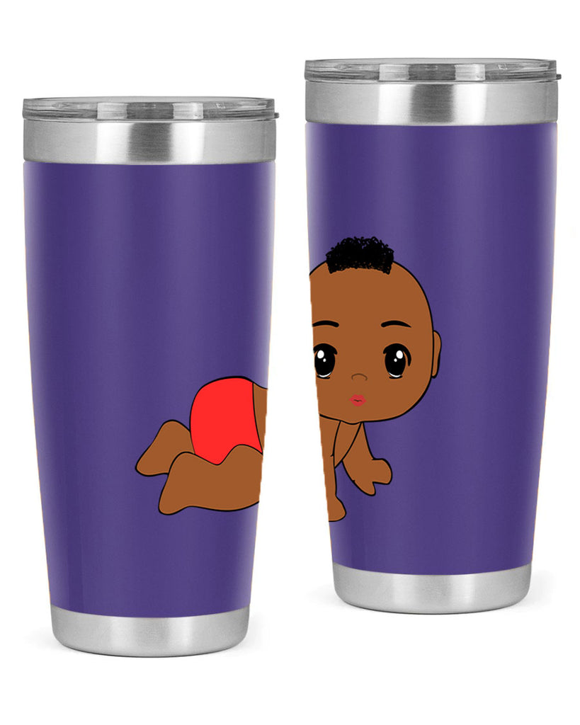 black baby boy 5#- black men - boys- tumbler