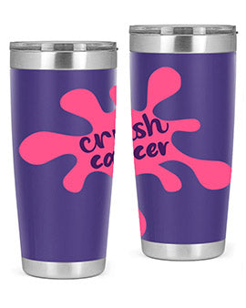 crush cancer Style 14#- breast cancer- Tumbler