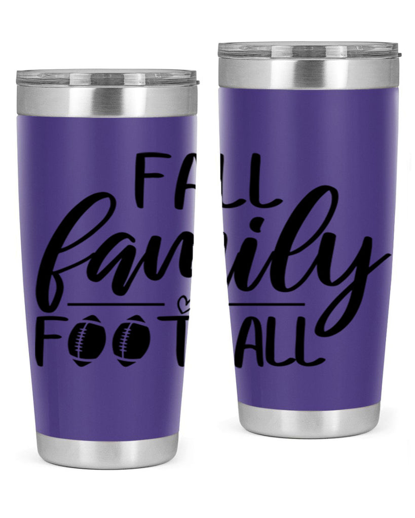 fall family football 100#- fall- Tumbler