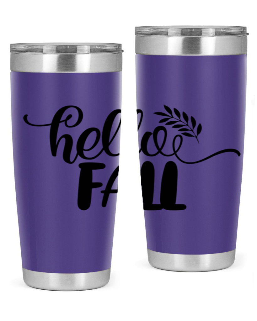 hello fall 54#- thanksgiving- Tumbler