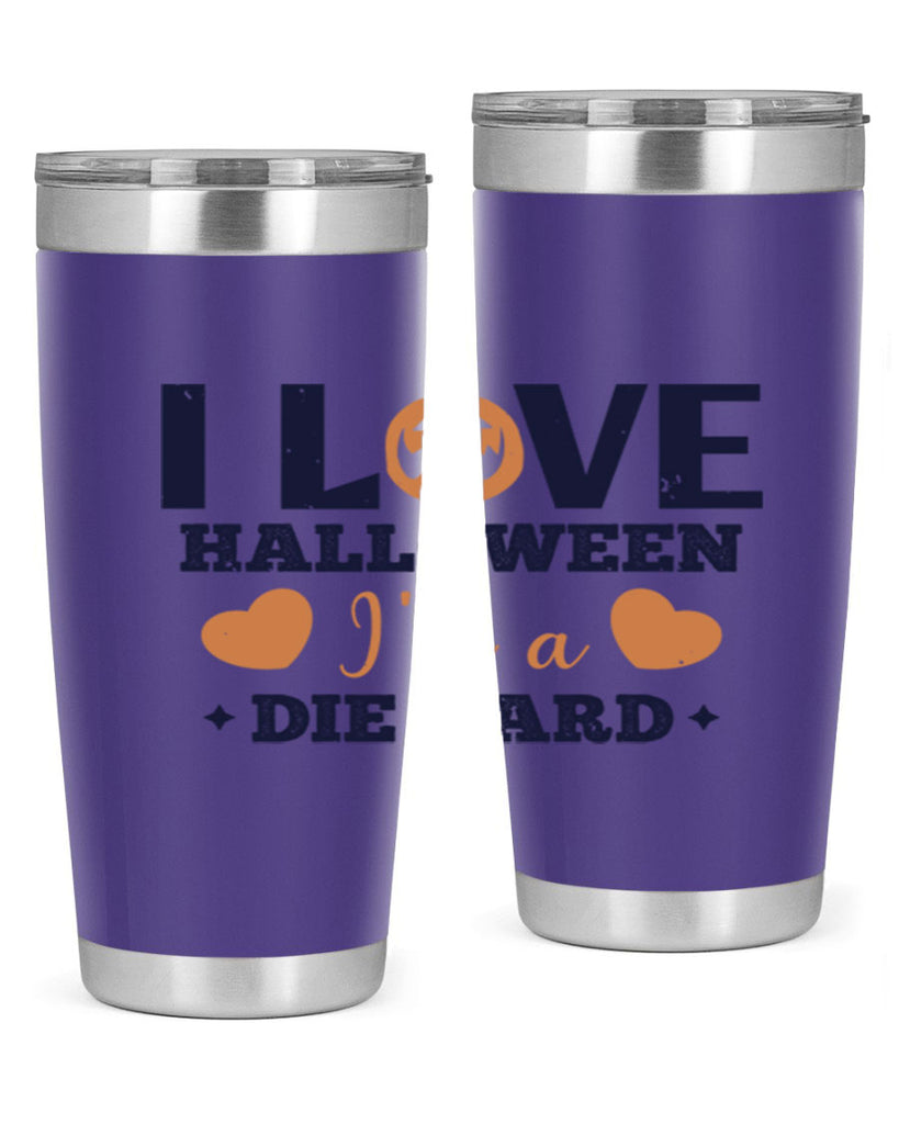 i love halloween im a die hard 150#- halloween- Tumbler