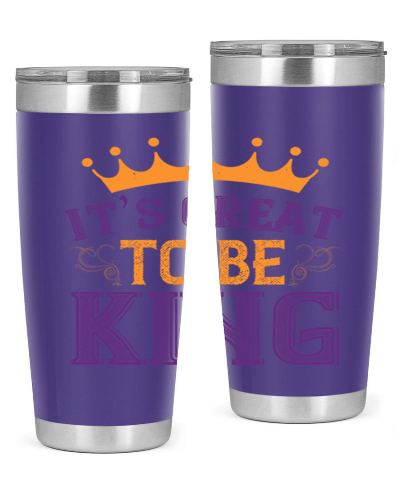 it’s great to be king 61#- mardi gras- Tumbler