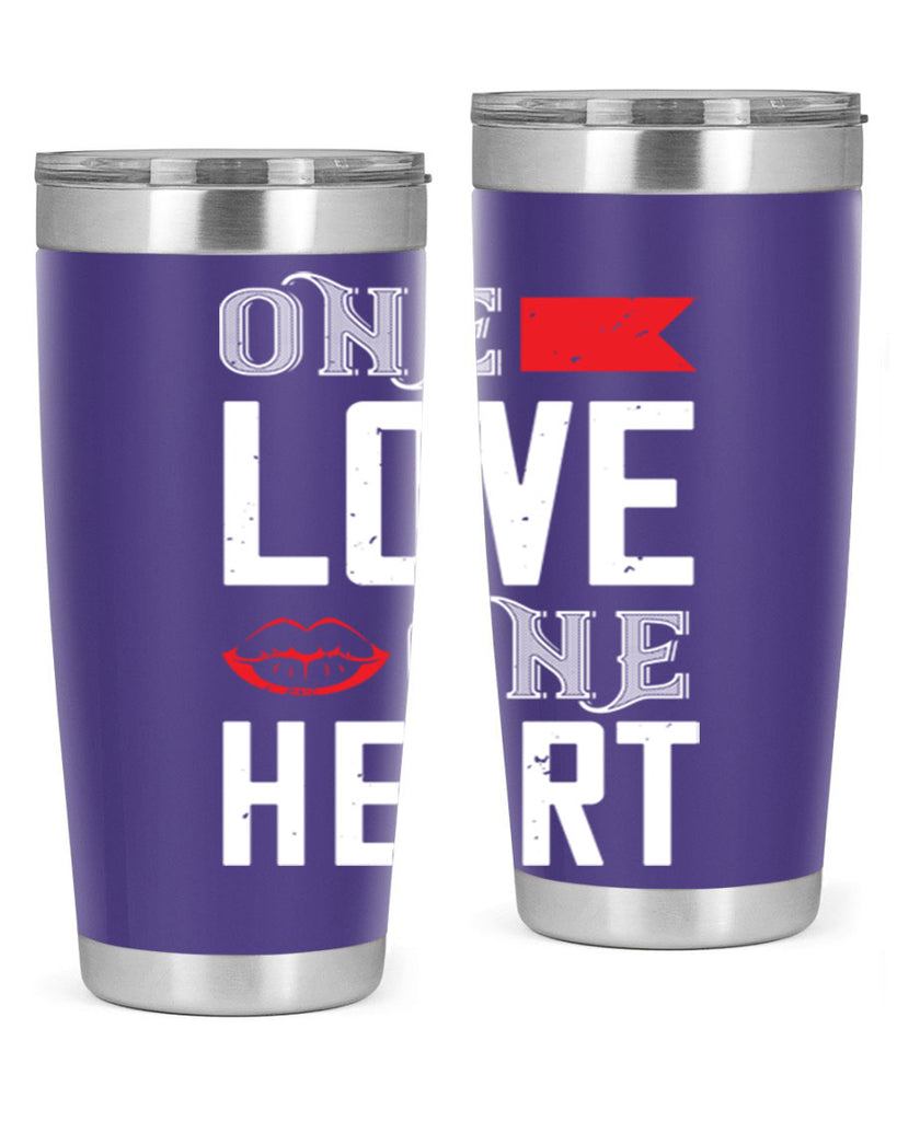 one love one heart 32#- valentines day- Tumbler