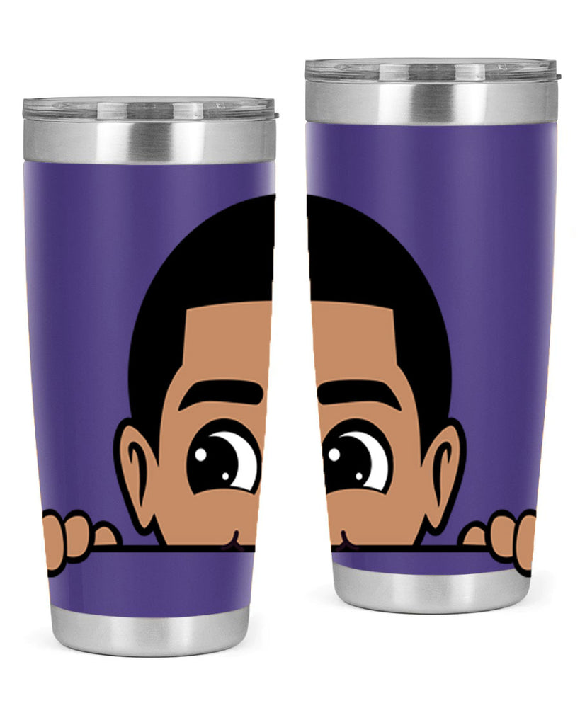 peekaboo boy 17#- black men - boys- tumbler