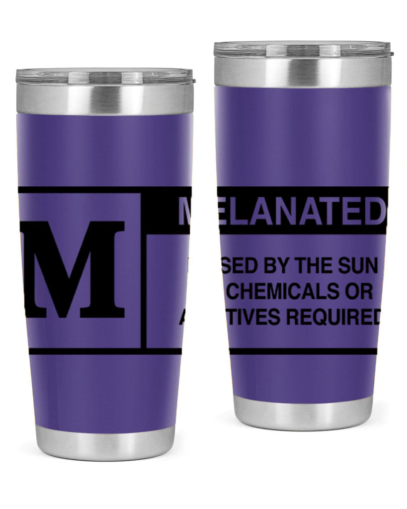 rated melanin 45#- black words phrases- Cotton Tank
