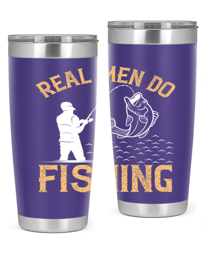 real men do fishing 240#- fishing- Tumbler