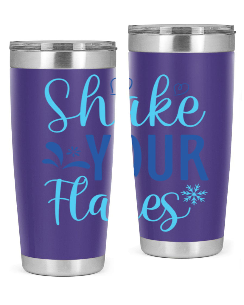 shake your flakes 359#- winter- Tumbler