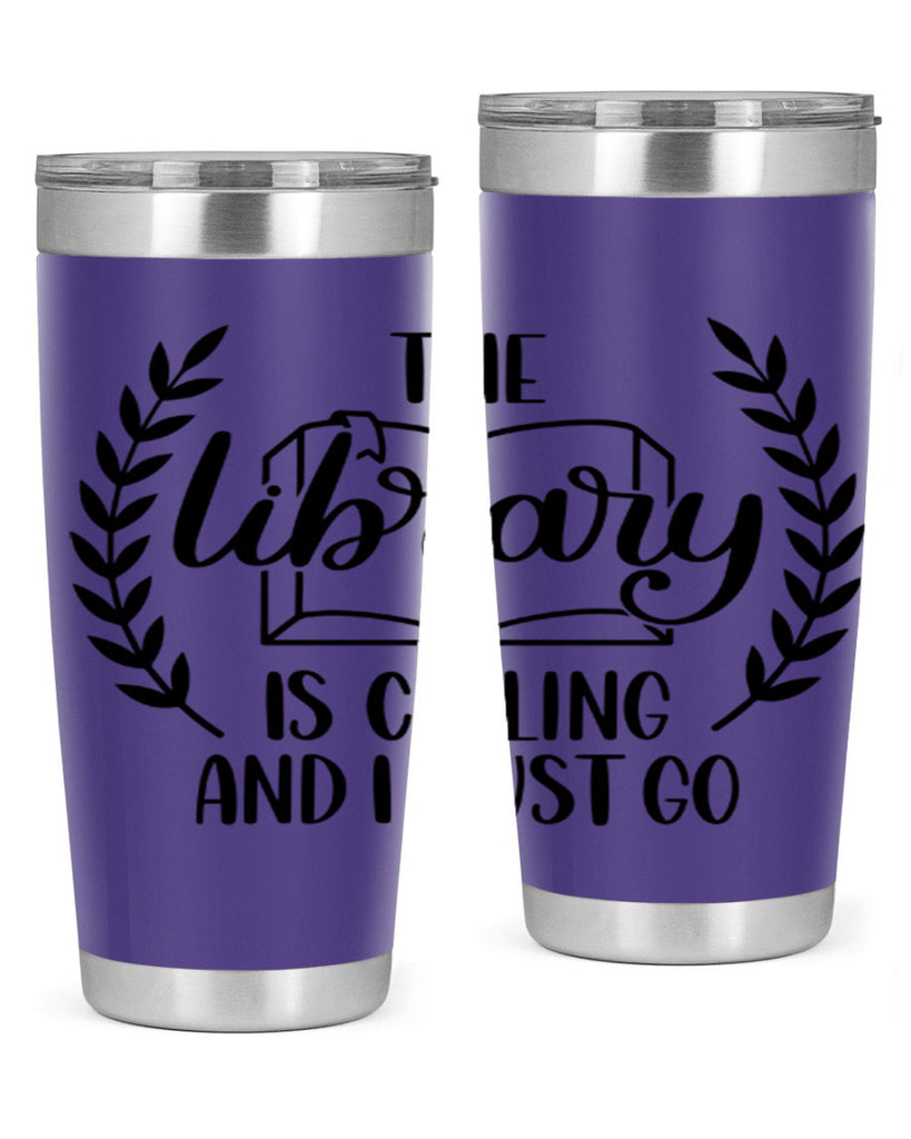 the library is calling and i must go 25#- reading- Tumbler