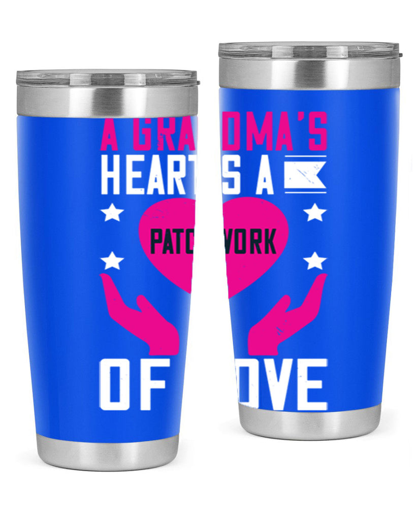 A grandma’s heart is a patchwork of love 86#- grandma - nana- Tumbler