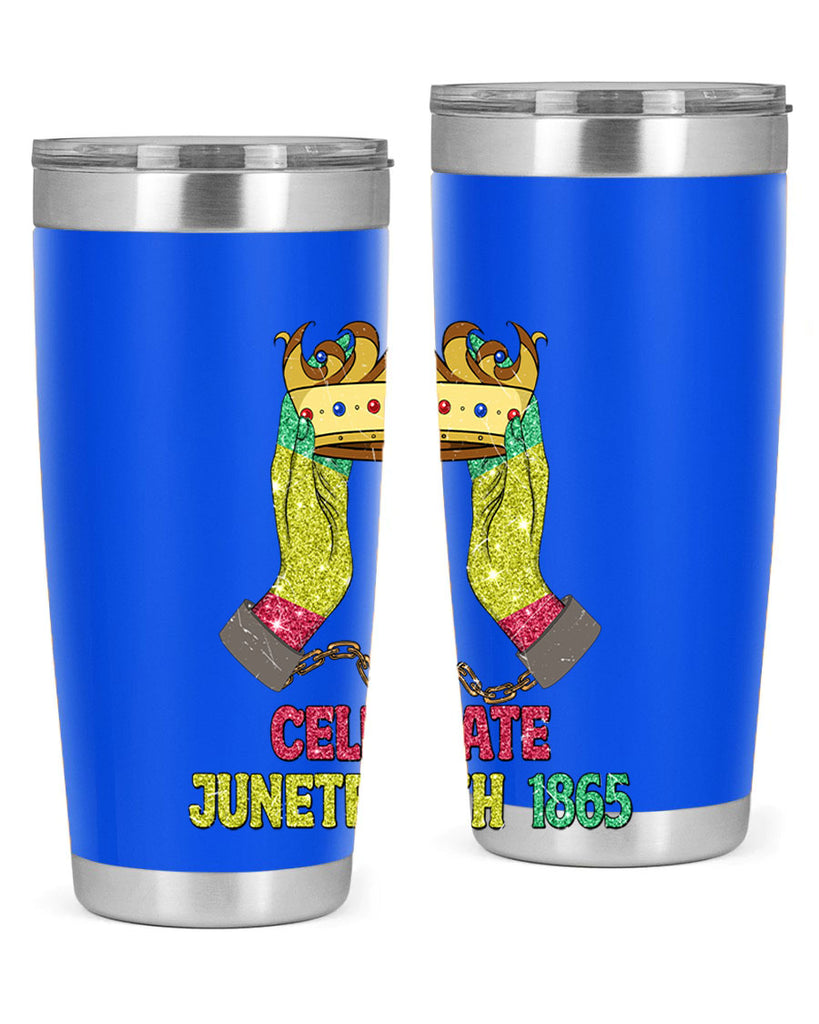 Celebrate Juneteenth 1865 Crown Designs 2#- Juneteenth- tumbler