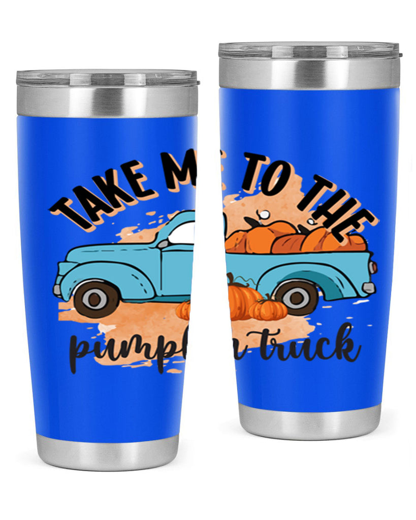 Fall Pumpkin Truck 128#- fall- Tumbler