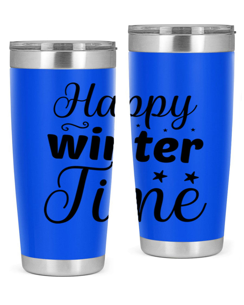 Happy Winter Time 133#- winter- Tumbler