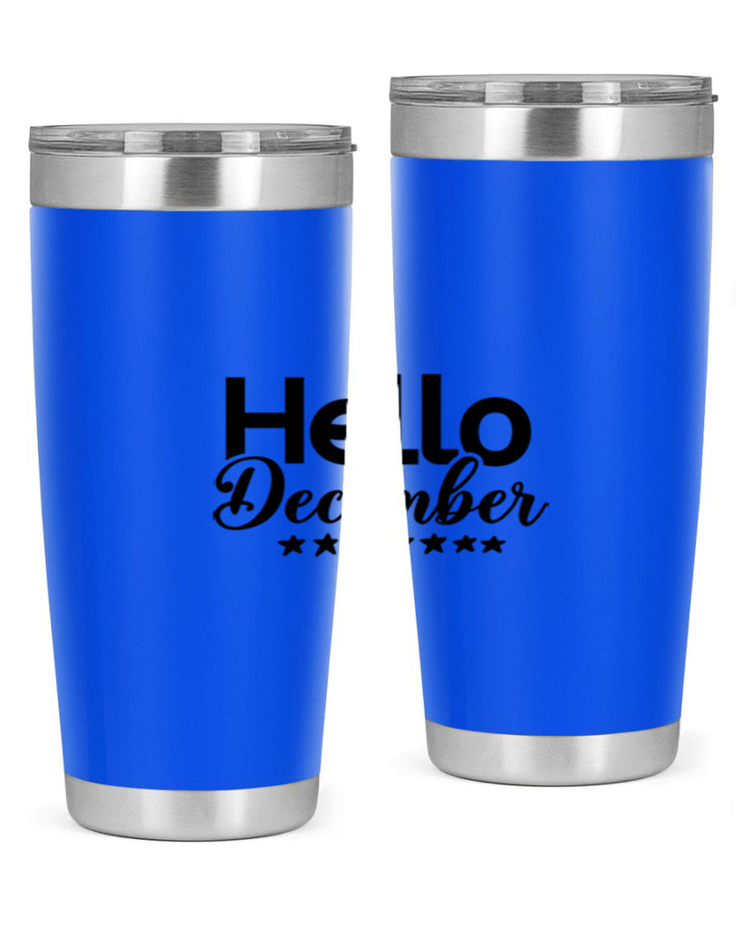 Hello December 156#- winter- Tumbler