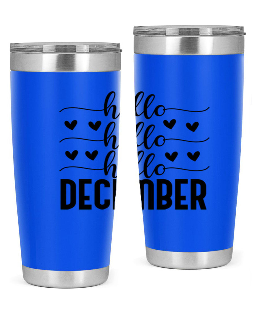 Hello December 157#- winter- Tumbler