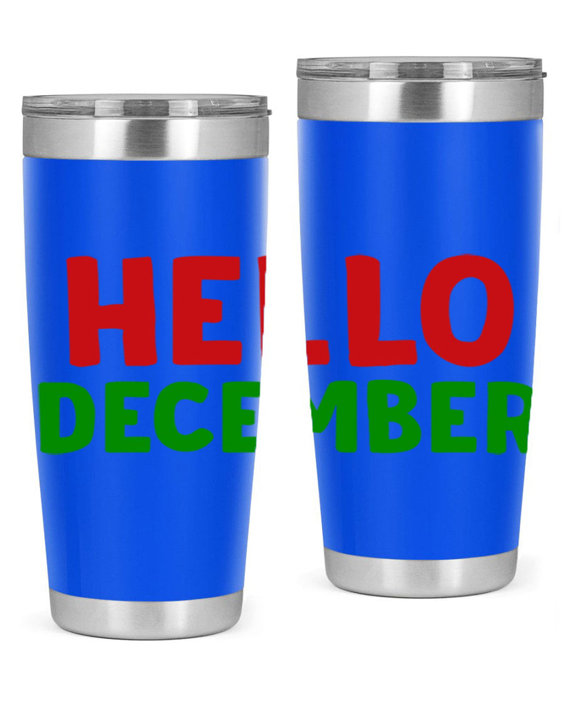Hello December 158#- winter- Tumbler